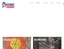 Tablet Screenshot of gatewayfeathers.com